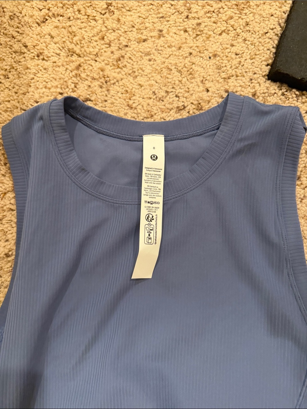 Lululemon Sleeveless Maxi Dress in Dusty Blue - Picture 3 of 3